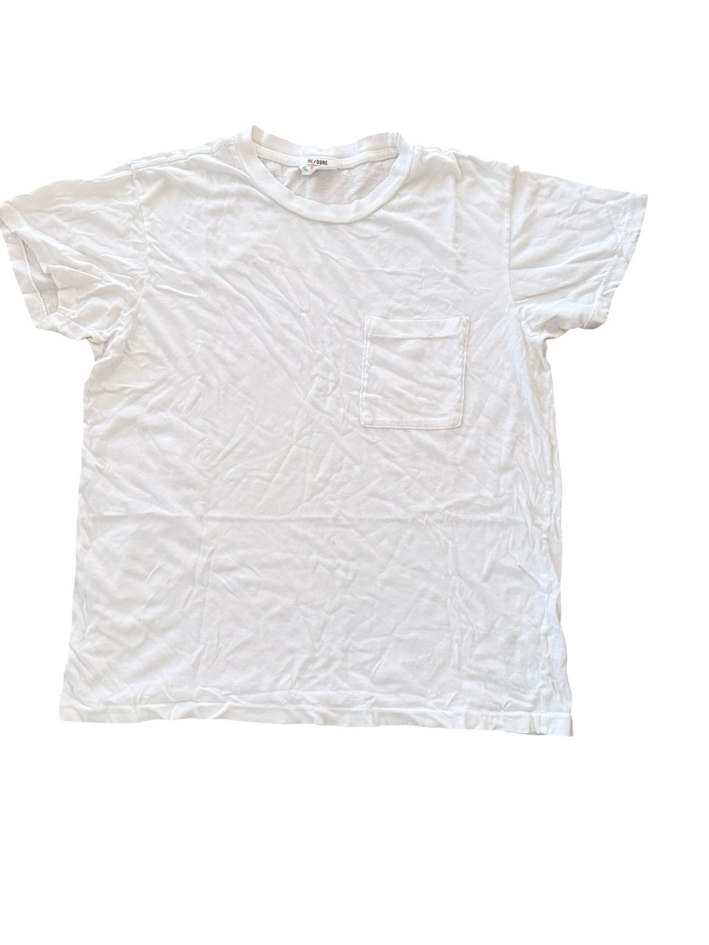 Re/Done x Hanes Pocket Tee Sz S